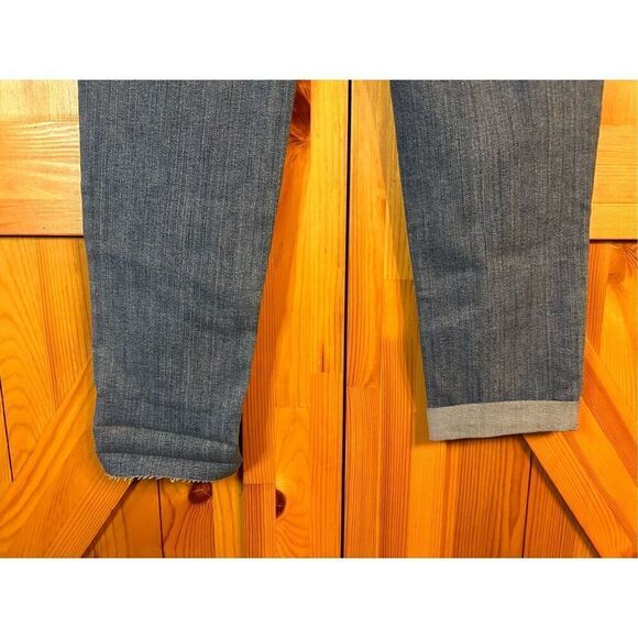 Maurices jeans boyfriend crop size 0 distressed stretch raw hem nwt (4674) - Picture 5 of 7
